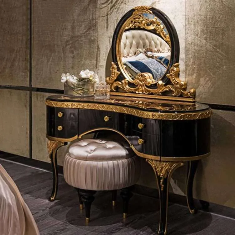 Luxury European style leather bed - Image 4