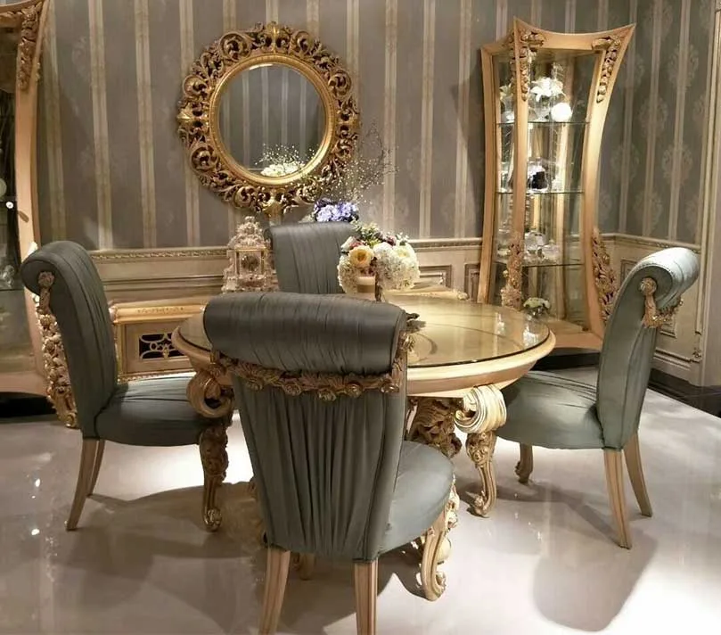 Carved Round Dining Table