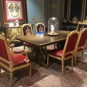 Custom Classic Rectangle Dining Table Set for 6