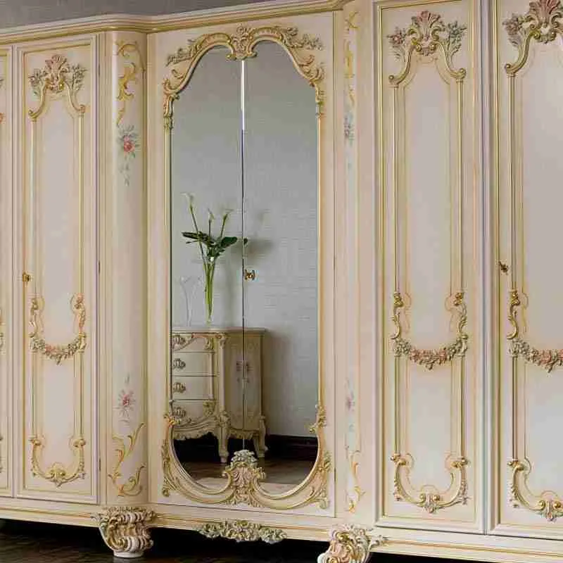 Custom 6-Door French Wardrobe | Stylish & Functional Design detail view – Wardrobes design