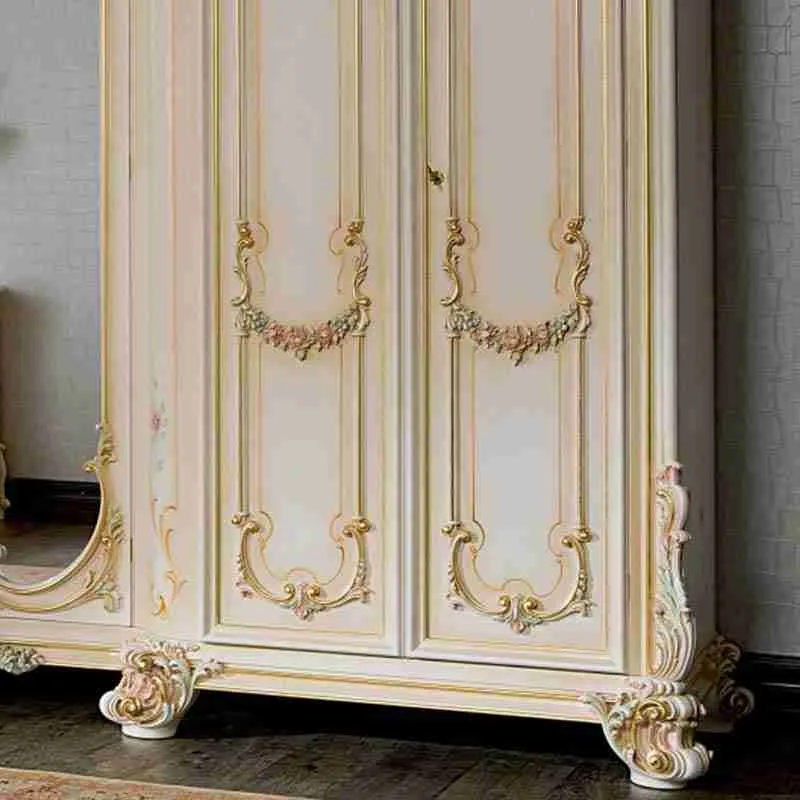 Custom 6-Door French Wardrobe | Stylish & Functional Design material texture – Wardrobes design