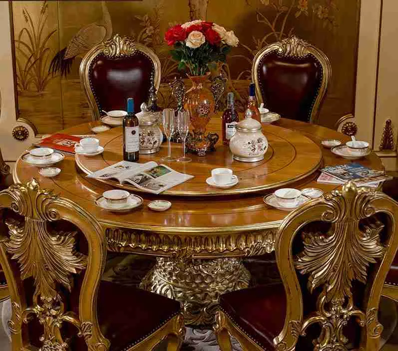 Luxury 60 inch round dining table material texture – Dining tables design