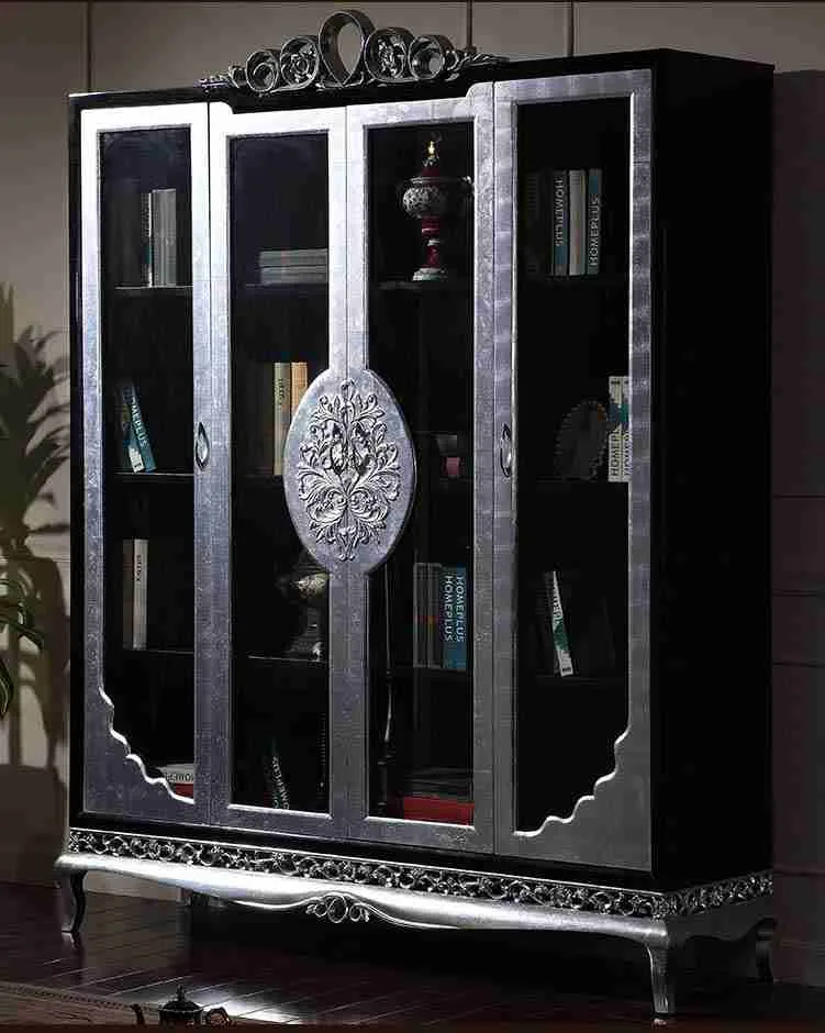 Exquisite Antique Bookcases with Glass Doors