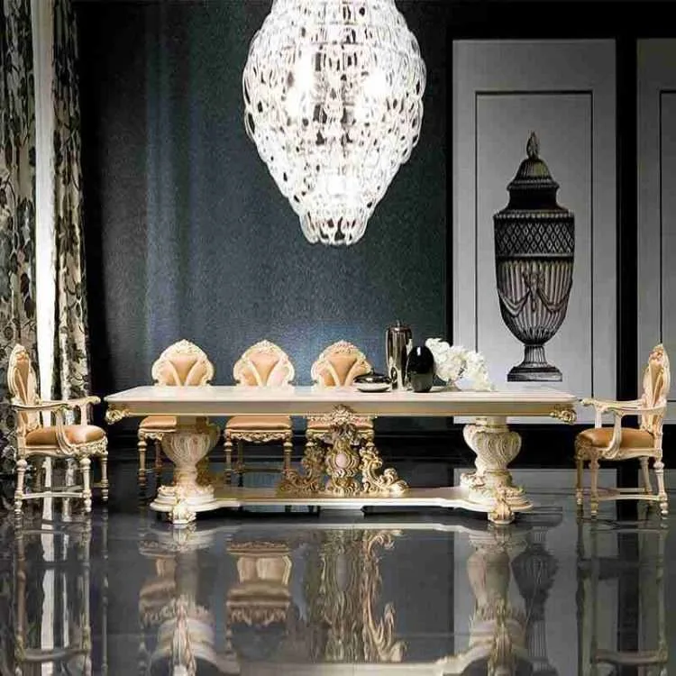 Luxury antique french dining table