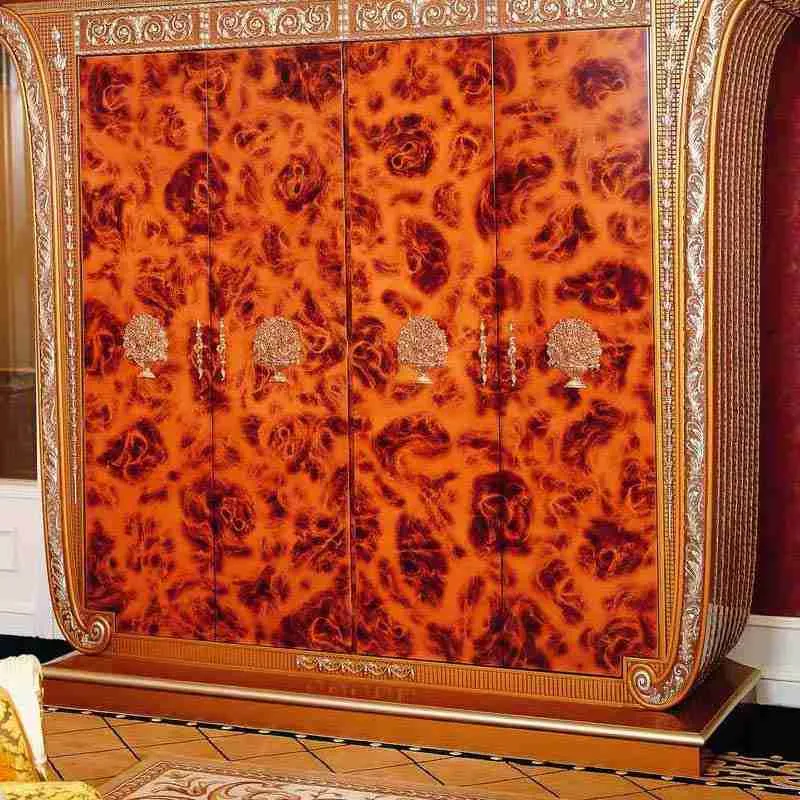 Luxury antique wardrobe closet craftsmanship close-up – Wardrobes design