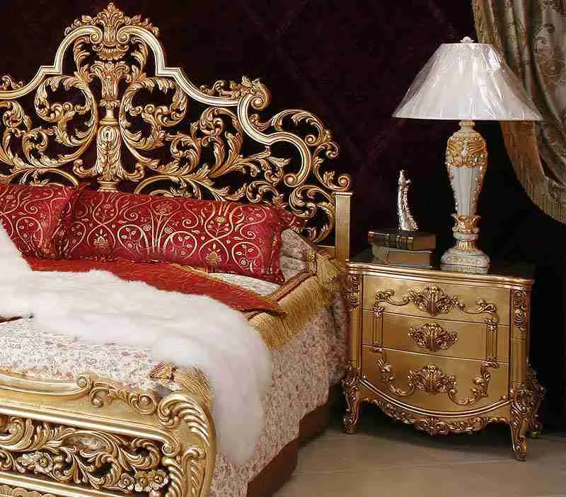Luxury baroque bed frame detail view – Beds design