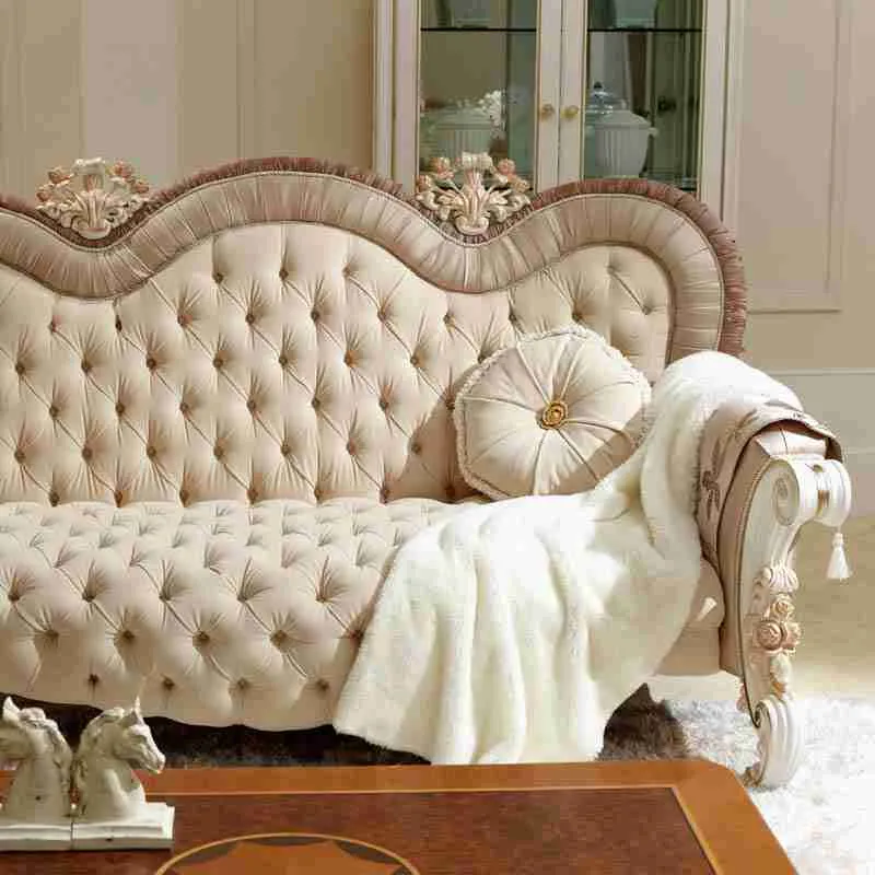 Luxury beige fabric couch detail view – Sofas & Couchs design
