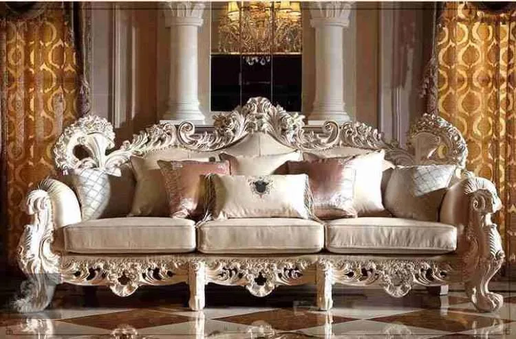 Luxury beige leather couch - Image 3