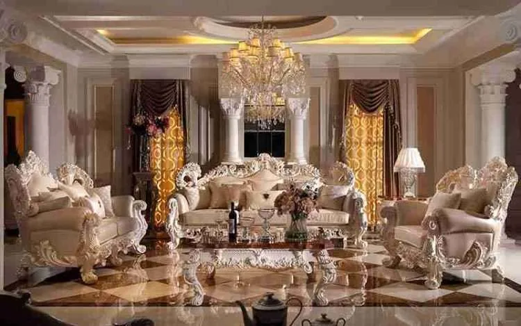 Luxury beige leather couch - Image 4