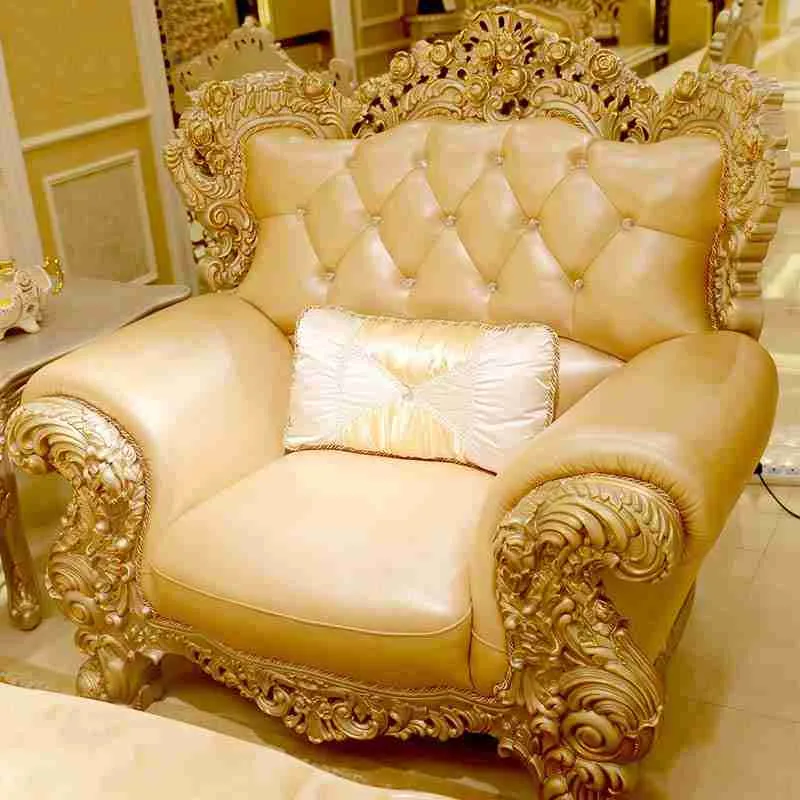 Luxury beige leather sofa detail view – Sofas & Couchs design