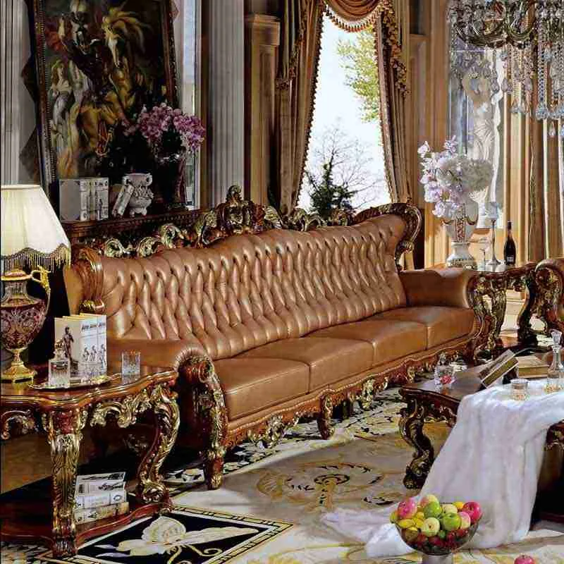 Luxury big brown sofa 1 Luxury big brown sofa