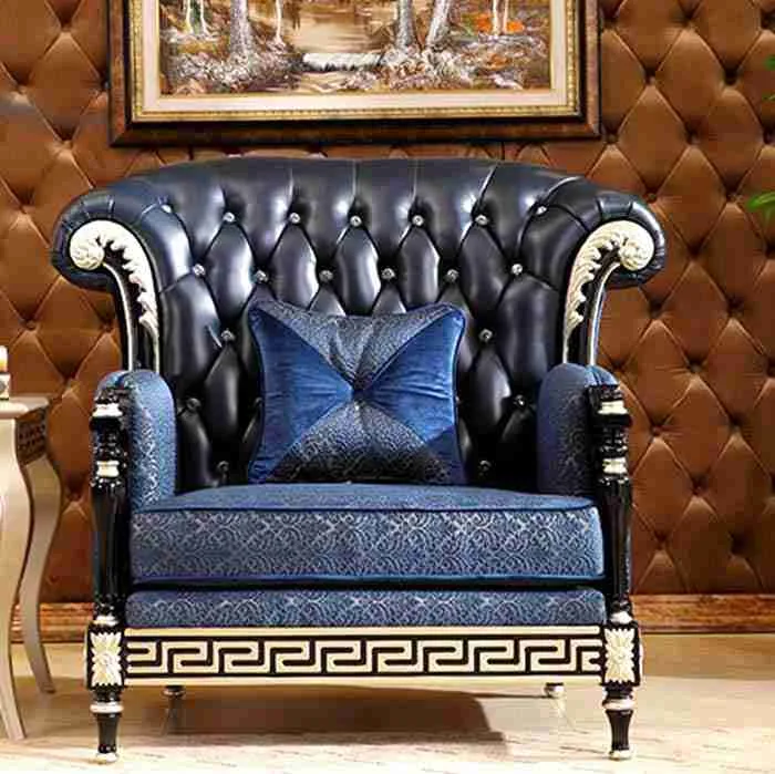 Luxury black couch living room - Image 3