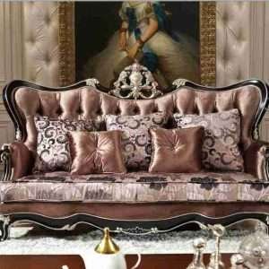 Luxury brown sofa set