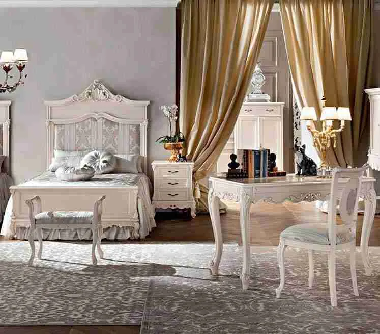 Luxury children bed frame craftsmanship close-up – Beds design