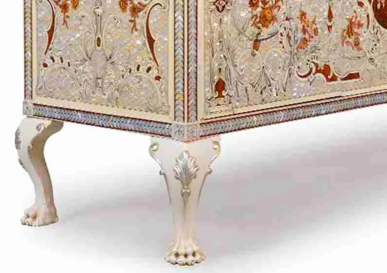 Mother-of-Pearl Marquetry Buffet material texture – Console tables design