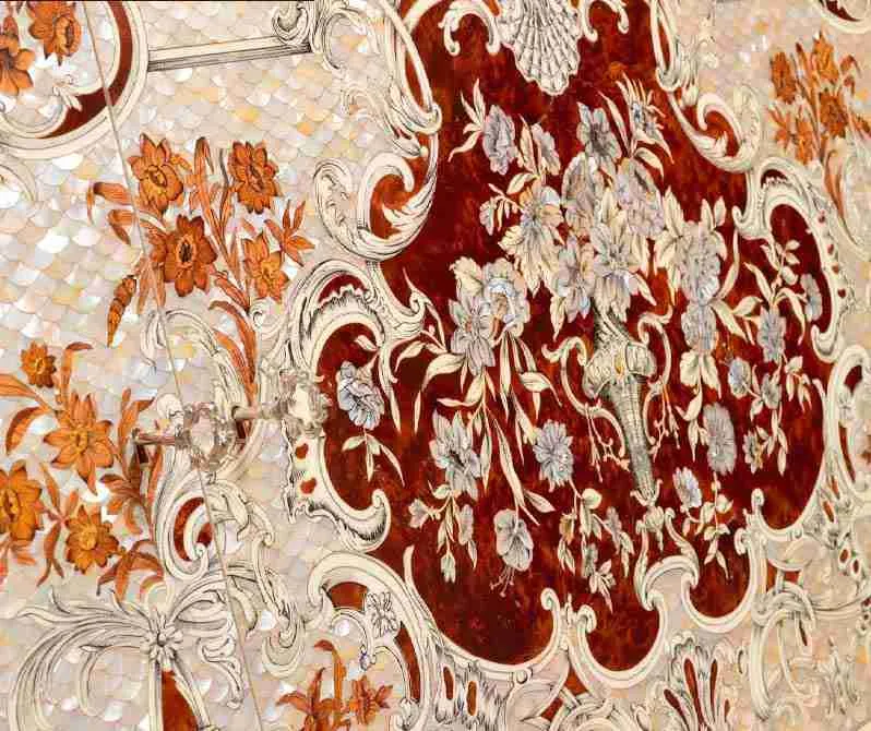 Mother-of-Pearl Marquetry Buffet detail view – Console tables design