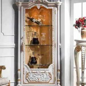 Vintage Corner Display Cabinet | Enhance Your Home Decor Today