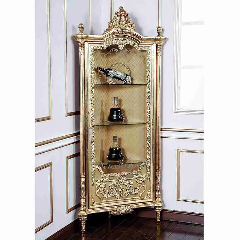 Vintage Corner Display Cabinet | Enhance Your Home Decor Today detail view – Display Cabinets design