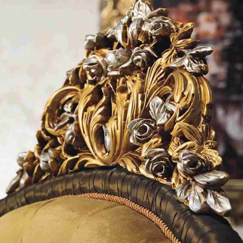 Luxury couch with wood hand carved material texture – Sofas & Couchs design
