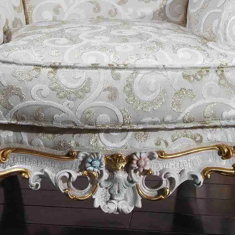 Rococo-Style Sofa Assembly craftsmanship close-up – Sofas & Couchs design