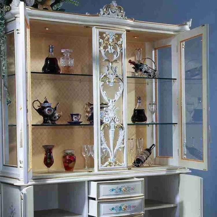 Luxury custom display cabinets with glass doors 2