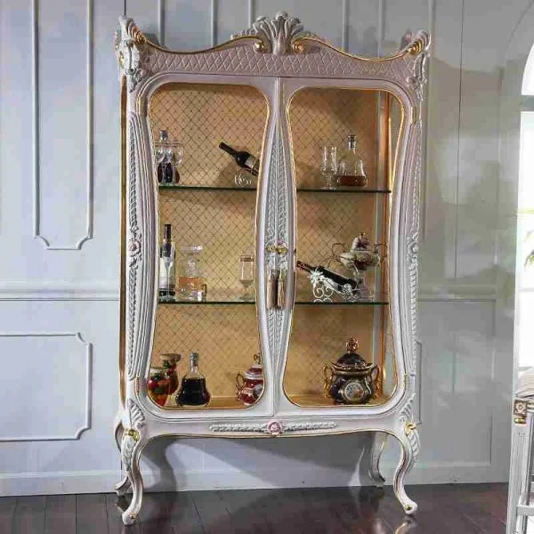Double Glass Door Vintage Cabinets | Elevate Your Storage Style
