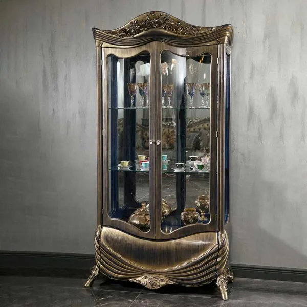 Antique Display Cabinet with Double Doors | Showcase Collectibles