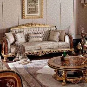 Antique Fabric Sofa Set | Elevate Your Living Room Today
