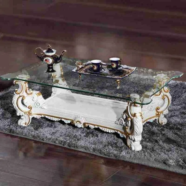 Elegant Vintage Rectangular Glass Coffee Tables | Shop Now