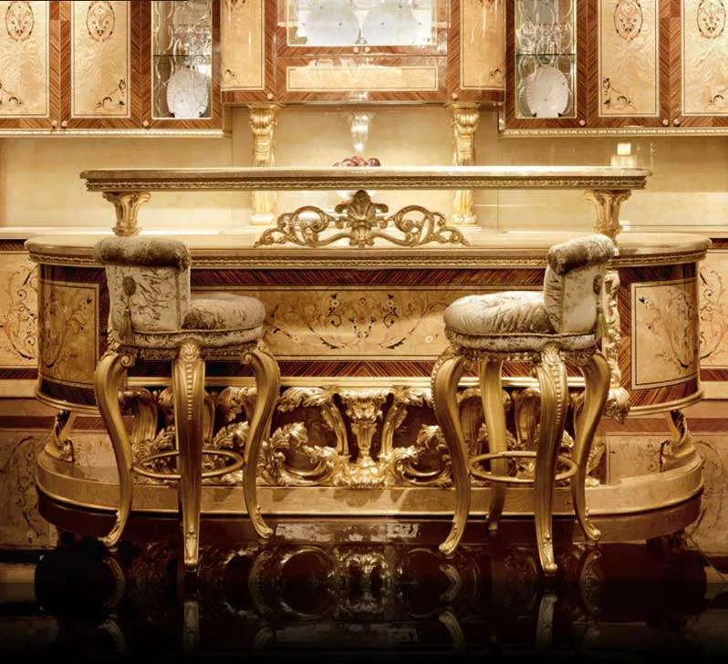 Traditional Wooden Bar Table | Add Rustic Charm to Your Home detail view – Wine cabinets & Bar tables design