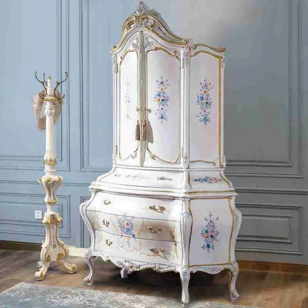 Stylish White French Armoire | Beauty and Functionality