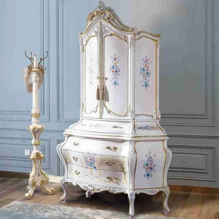 Stylish White French Armoire | Beauty and Functionality