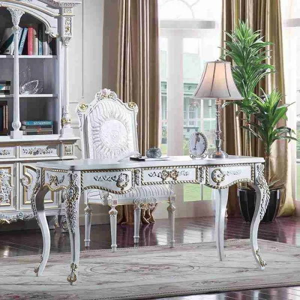 Vintage White Desk with Matching Chair | Add Charm to Your Space