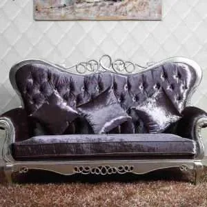Luxury dark purple couch