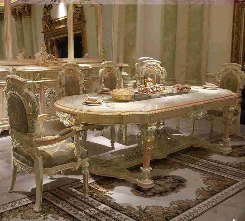 Luxury european style dining table