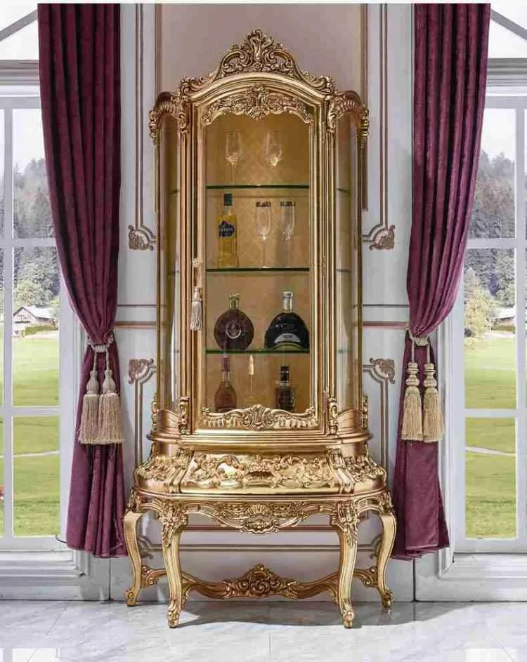 Antique Display Cabinet with Glass Doors | Timeless Beauty Awaits