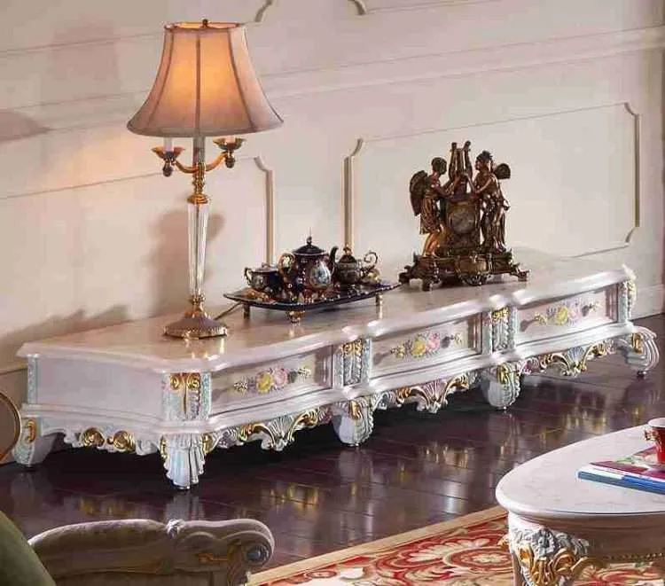 Vintage Gold Living Room TV Cabinet | Enhance Your Decor Today - Image 4