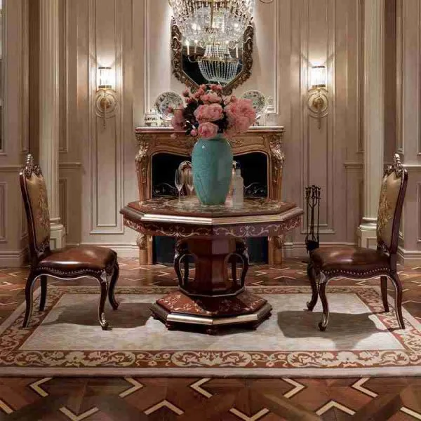 Luxury hexagonal dining table