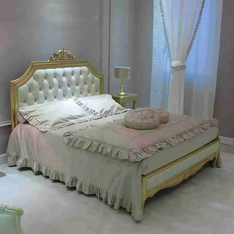 Luxury kid bed with solid wood