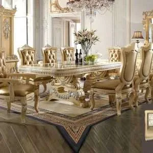 Classic Hand-Carved Personalized Tables for Your Dining Area