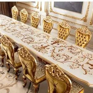 Luxury large dining room table