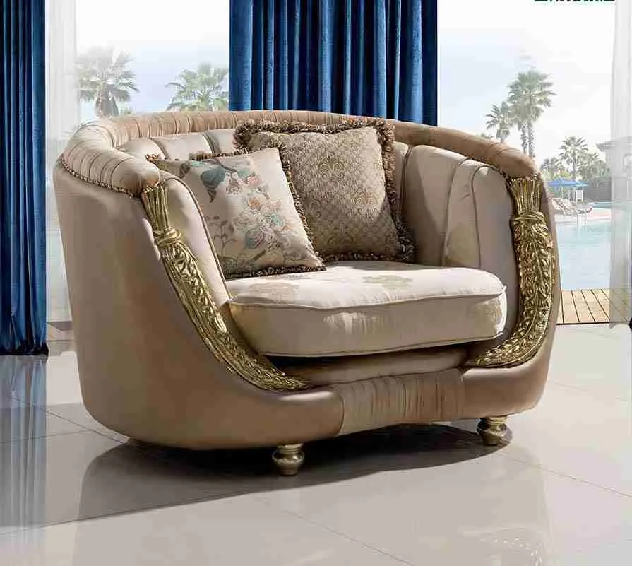 Luxury leather and fabric couch detail view – Sofas & Couchs design