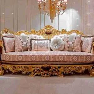 Luxury living room couch and chair