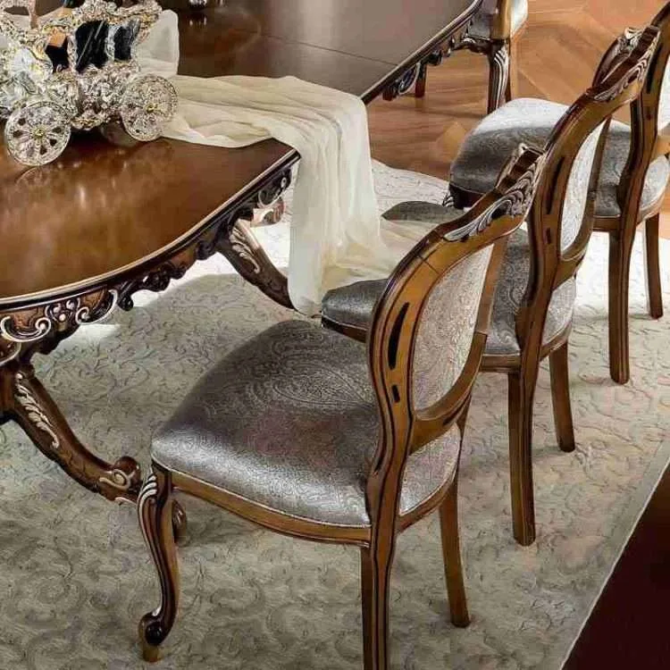 Luxury long oval dining table - Image 3