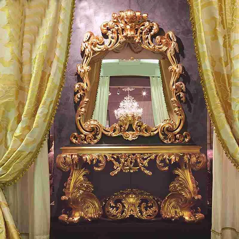 Luxury mirrored console table