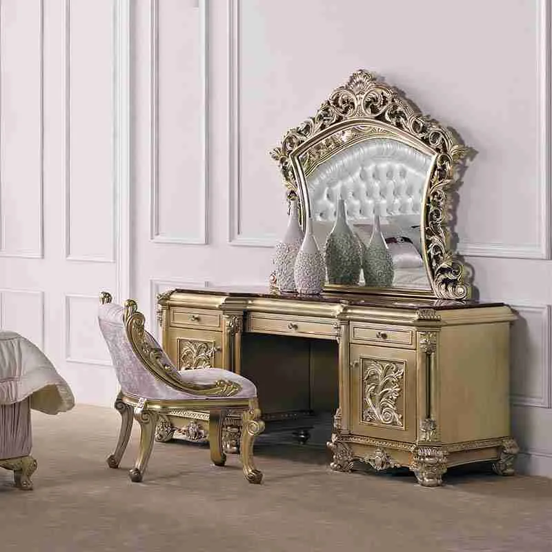 Luxury mirrored dressing table