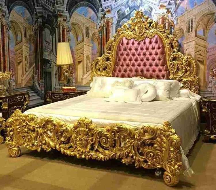 Luxury pink bed frame queen size 2