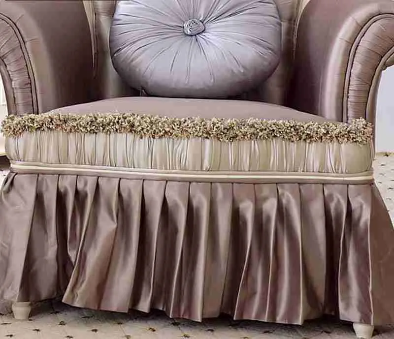 Luxury Purple Sofa Chairs | Customize Your Bespoke Design craftsmanship close-up – Accent Chairs design
