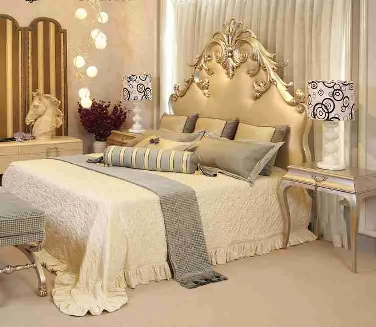 Luxury princess bed frame detail view – Beds design