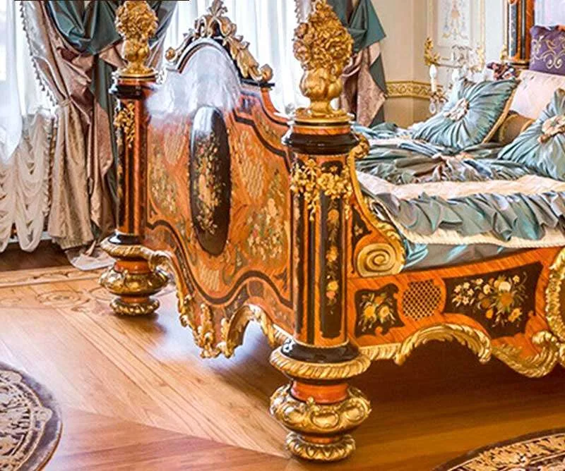 Transform Your Bedroom with a Carved Wood Bed Frame material texture – Beds design